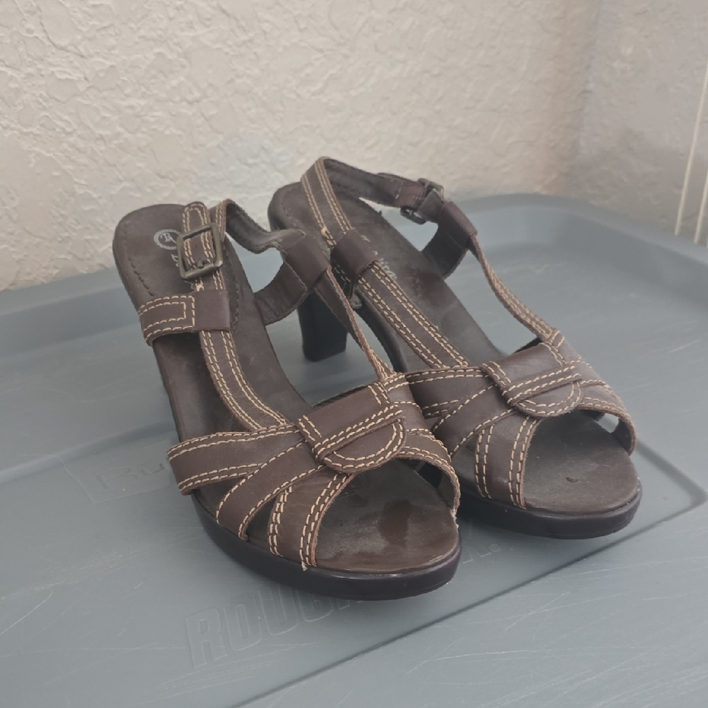 Bella Vita Dark Brown Strappy Heels